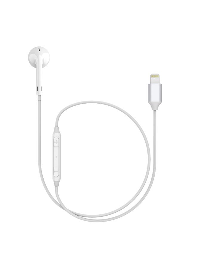 MYX Voice Lightning Wired Mono Earphone | Ergonomic In-Ear Design | HD Sound for Music & Calls